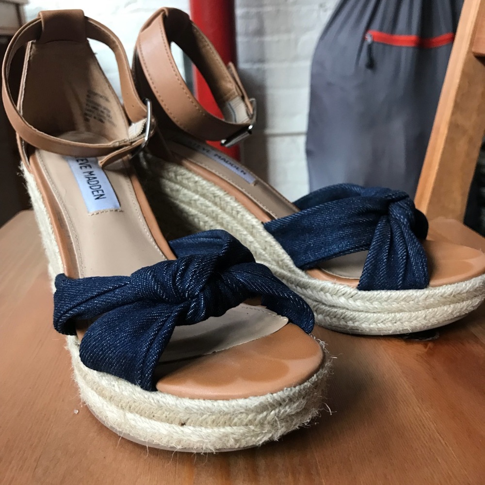 Steve Madden Denim Espadrilles!